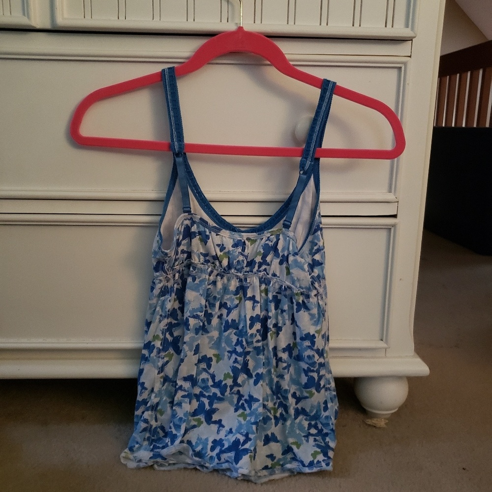 Blue Butterfly Tank - Picture 2 of 3